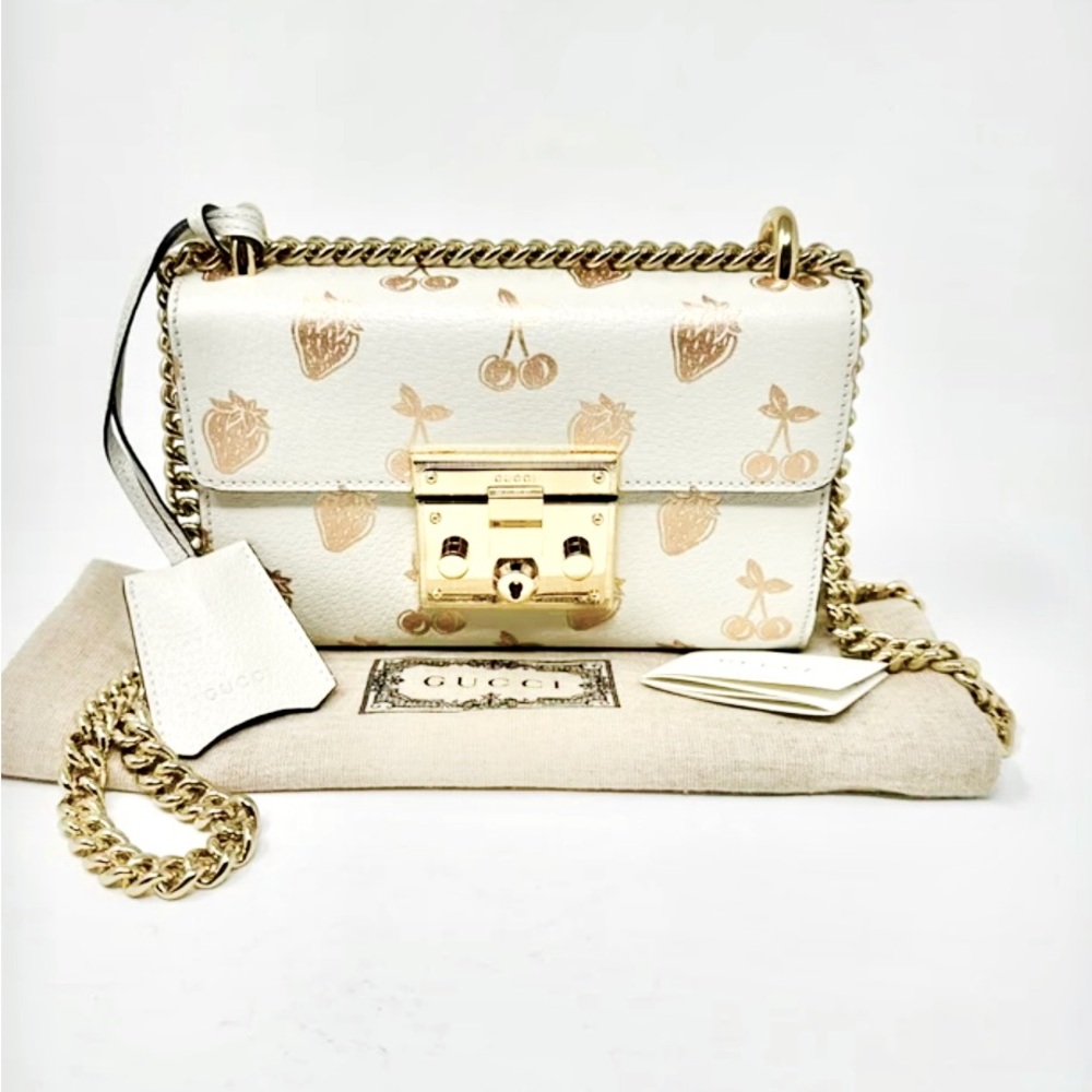 GUCCI Padlock Leather Handbag